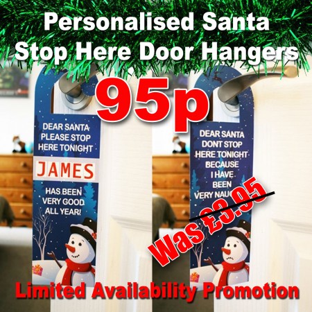 Personalised Christmas Door Hanger